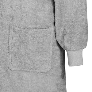 XXL Decken-Hoodie Grau Baumwolle