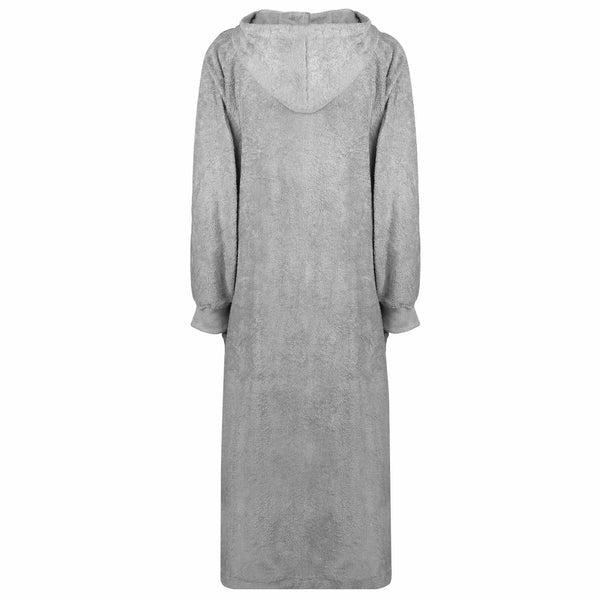 XXL Decken-Hoodie Grau Baumwolle