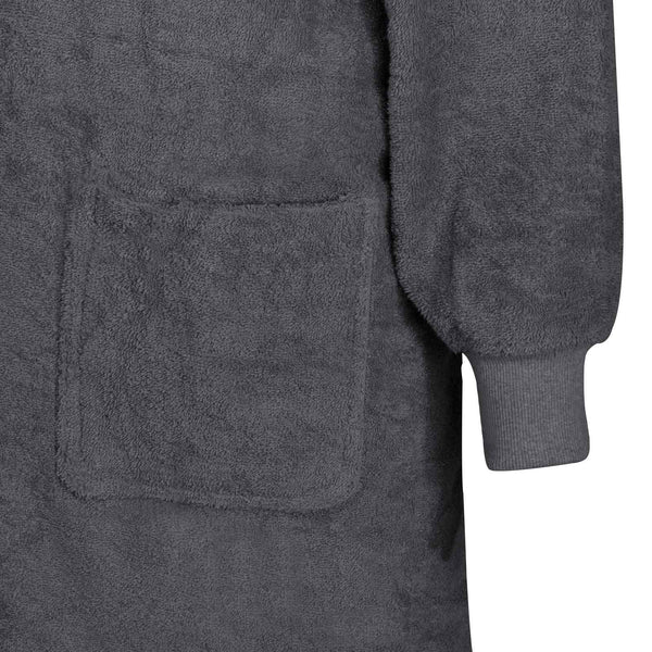 Anthrazit Decken-Hoodie KINN Baumwolle L