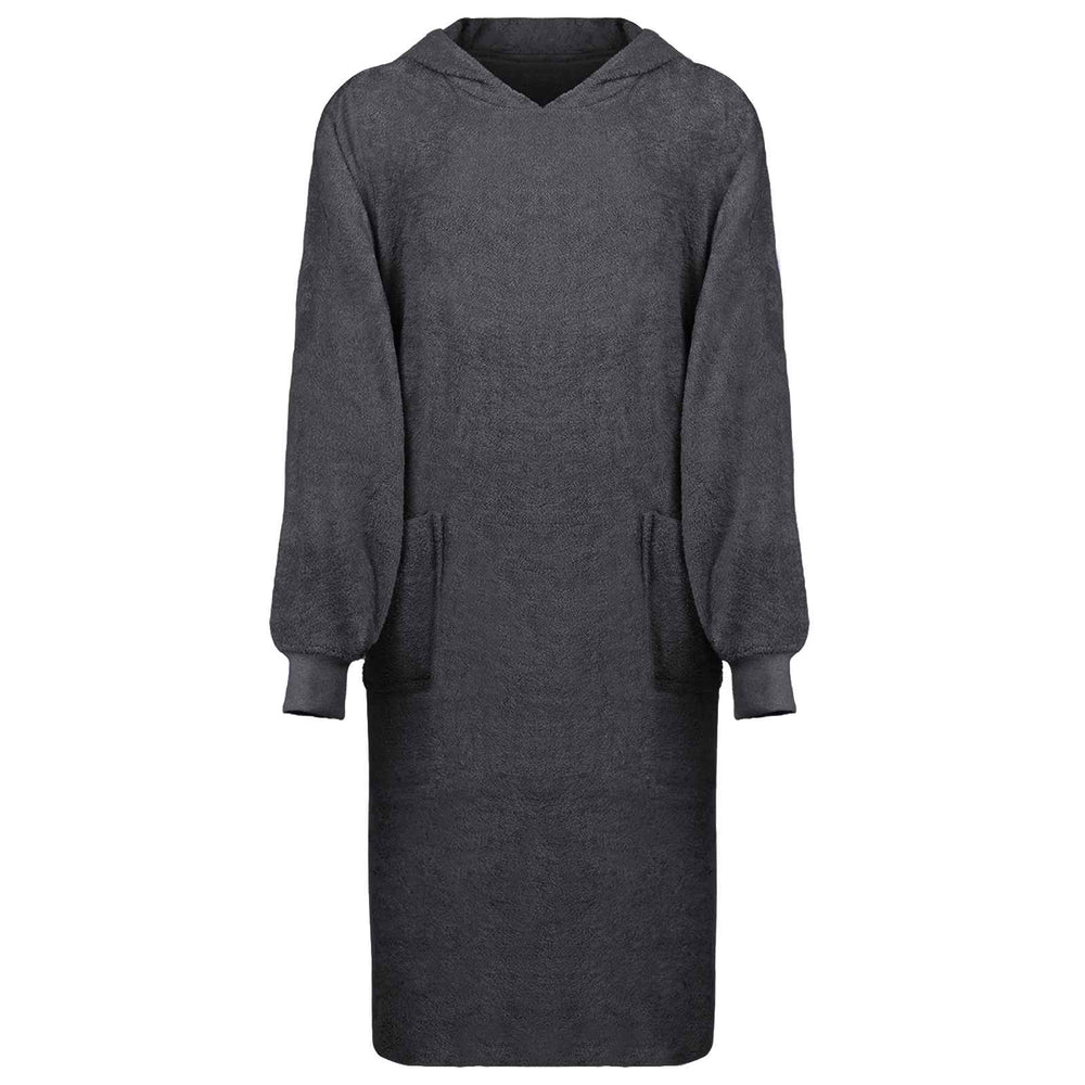 Decken-Hoodie Anthrazit XL Baumwolle