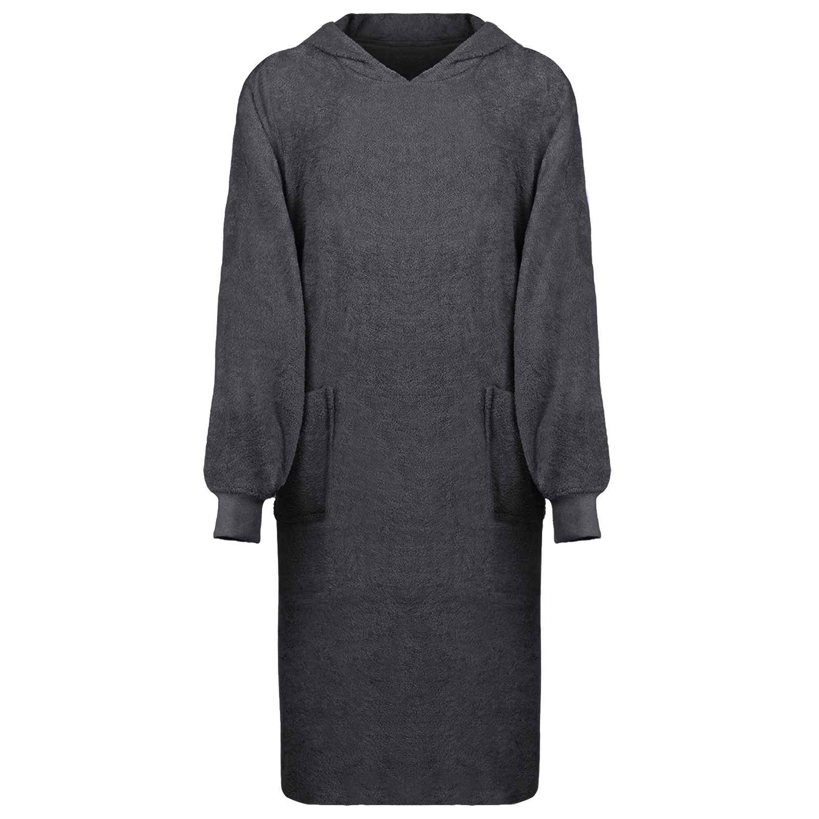 Decken-Hoodie Anthrazit XL Baumwolle