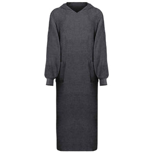 XXL Decken-Hoodie Anthrazit Baumwolle