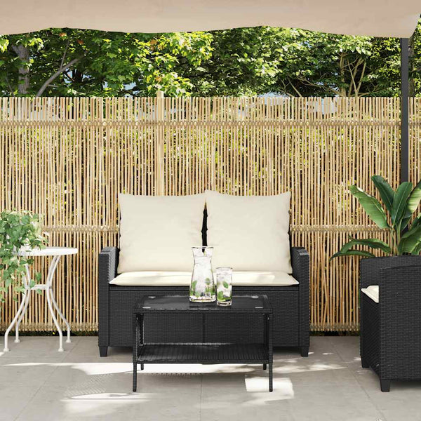 2-Sitzer Gartensofa mit Tisch & Kissen