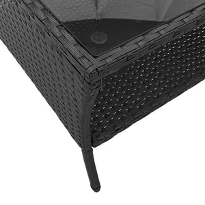 2-Sitzer Gartensofa mit Tisch & Kissen