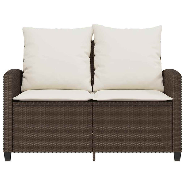 2-Sitzer Gartensofa mit Tisch & Kissen