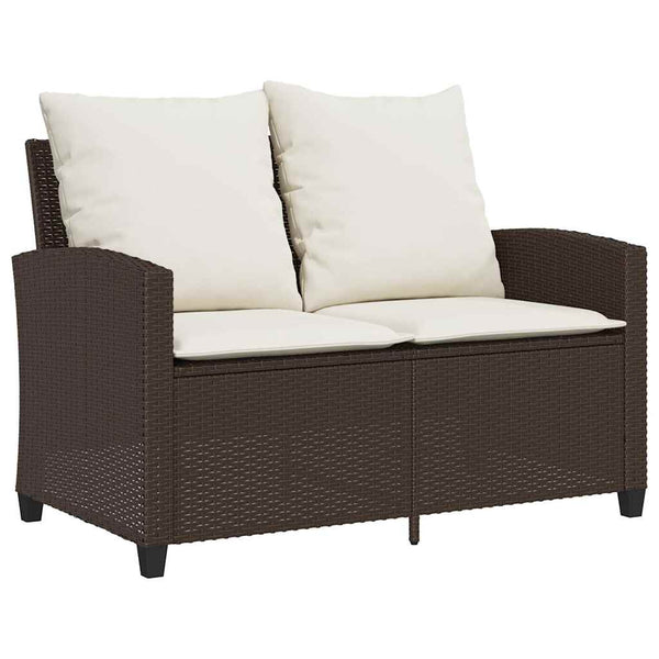 2-Sitzer Gartensofa mit Tisch & Kissen