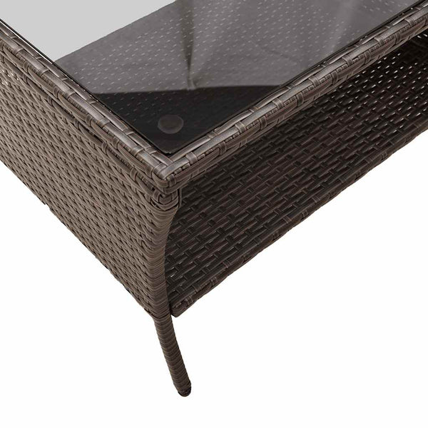 2-Sitzer Gartensofa mit Tisch & Kissen