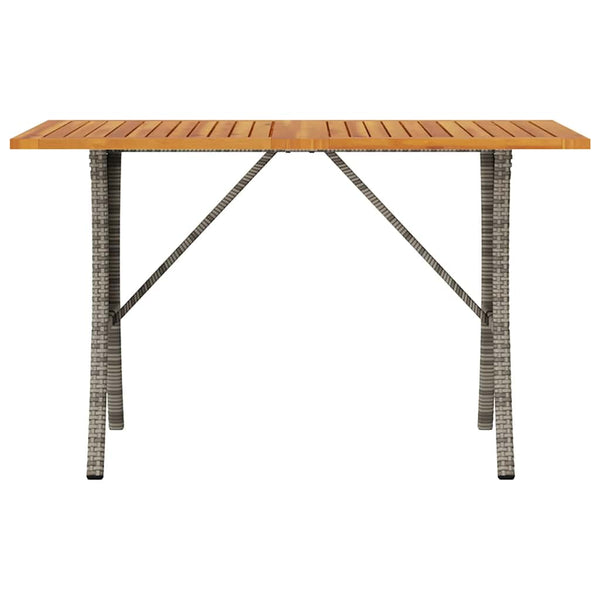 Gartensofa 3-Sitzer Grau mit Tisch & Kissen