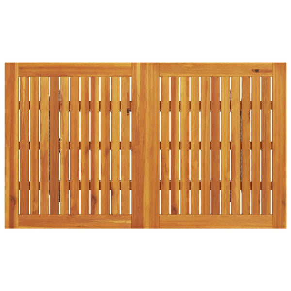 Gartensofa 3-Sitzer Grau mit Tisch & Kissen