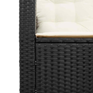 L-förmiges Gartensofa mit Tisch & Kissen
