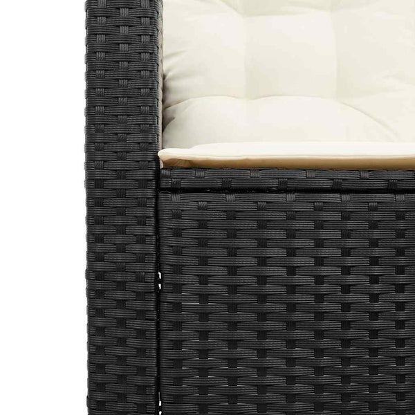 L-förmiges Gartensofa mit Tisch & Kissen