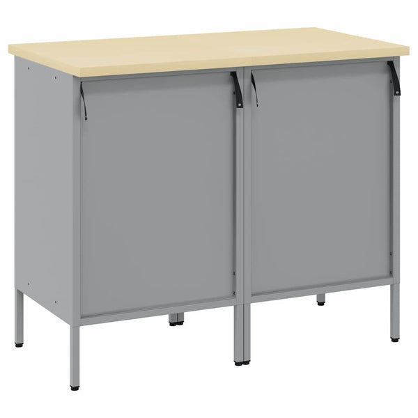 Werkbank mit Schubladen, Rot/Grau, 100 cm