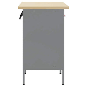 Werkbank mit Schubladen, Rot/Grau, 100 cm