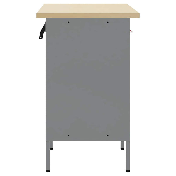 Werkbank mit Schubladen, Rot/Grau, 100 cm