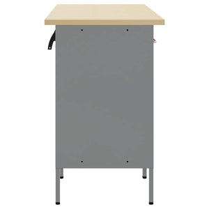 Werkbank mit Schubladen, Rot/Grau, 150 cm