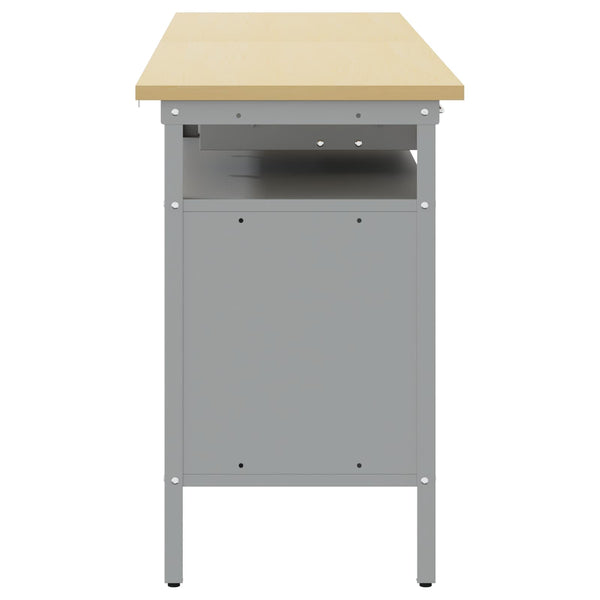 Werkbank Set mit Schubladen, Rot/Grau, 200cm