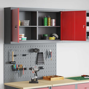 Werkzeugschrank Set Rot, 3-teilig
