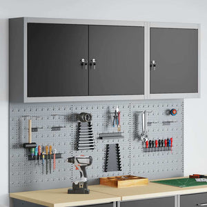 Werkzeugschrank Set, 5-teilig, Stahl, Schwarz
