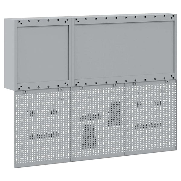 Werkzeugschrank Set, 5-teilig, Stahl, Schwarz