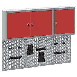 Werkzeugschrank Set 5-teilig Rot