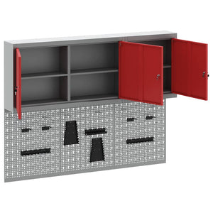 Werkzeugschrank Set 5-teilig Rot