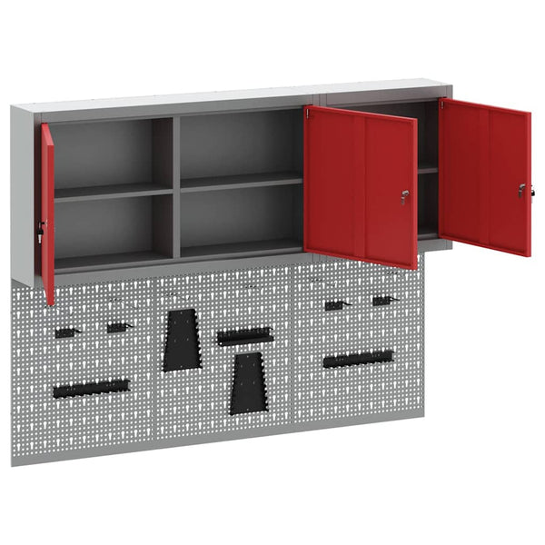 Werkzeugschrank Set 5-teilig Rot
