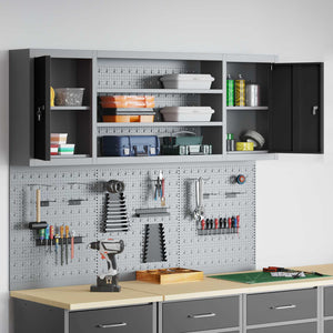 Werkzeugschrank Set 4-teilig Schwarz