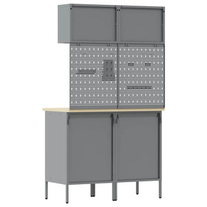 Werkstattschrank Set mit Schubladen Rot