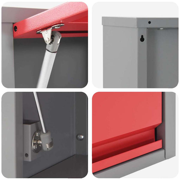 Werkstattschrank Set mit Schubladen Rot