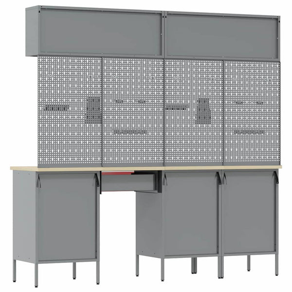 Werkstattschrank Set mit Schubladen Rot