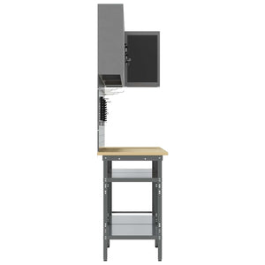 Werkstattschrank Set mit Regal, abschließbar, 10-teilig
