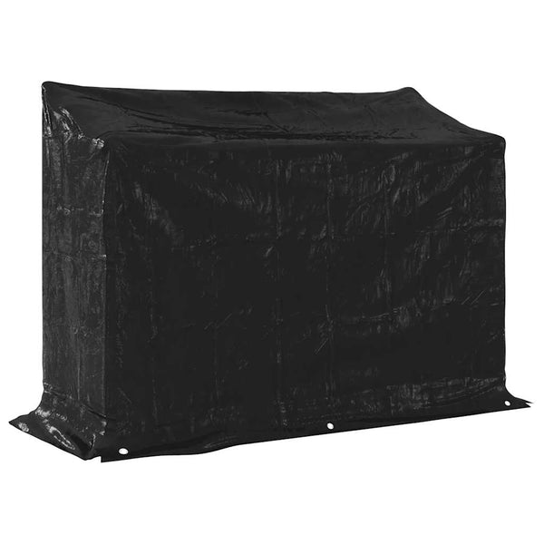 Verzinktes Brennholzregal mit Regenschutz