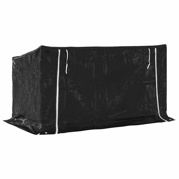 Brennholzregal mit Regenschutz