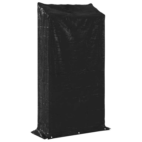 Brennholzregal mit Regenschutz Verzinkt 100x200cm