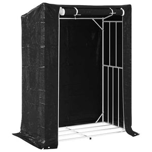 Verzinktes Brennholzregal mit Regenschutz