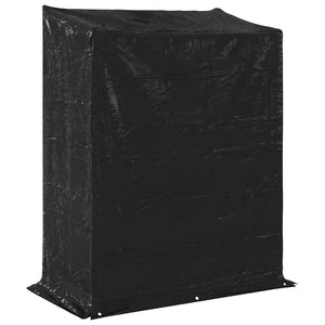 Verzinktes Brennholzregal mit Regenschutz