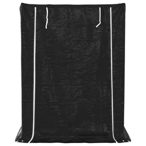 Brennholzregal mit Regenschutz Verzinkter Stahl 150x100x200 cm
