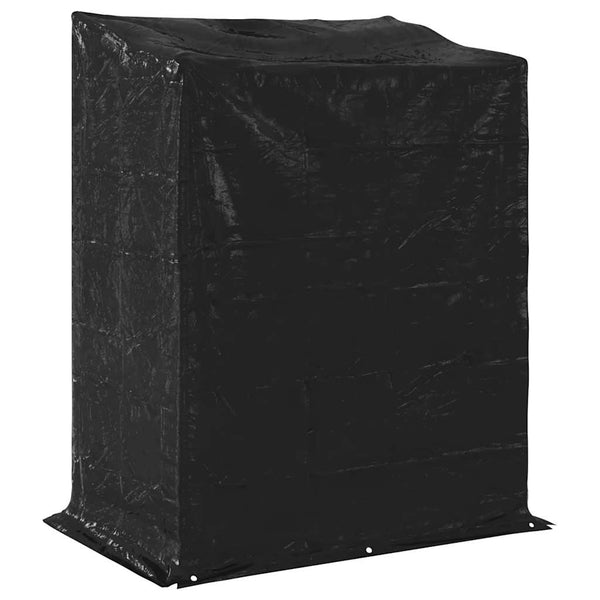 Brennholzregal mit Regenschutz Verzinkter Stahl 150x100x200 cm