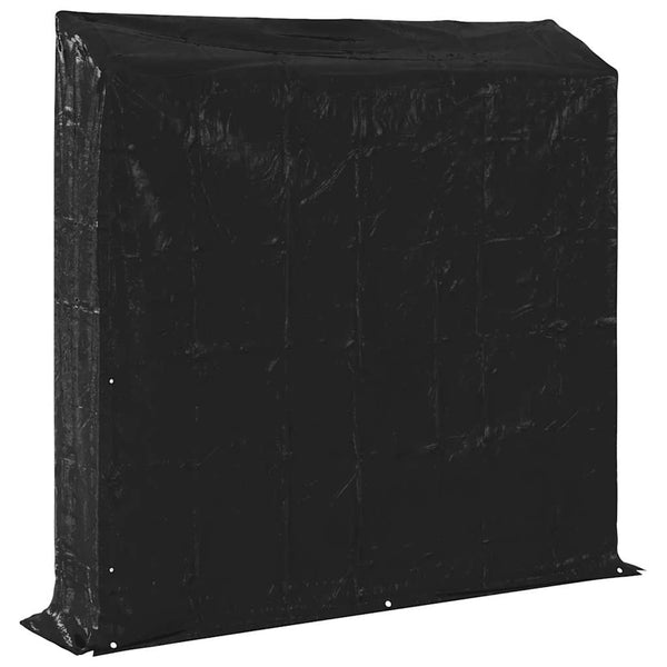 Brennholzregal mit Regenschutz Verzinkt 200x200 cm
