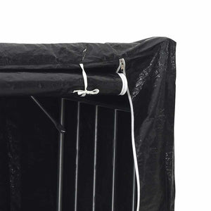 Brennholzregal mit Regenschutz Verzinkt 200x200 cm