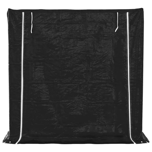 Brennholzregal mit Regenschutz Verzinkt 200cm