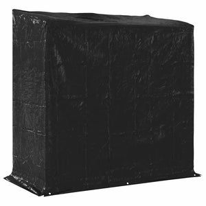 Verzinktes Brennholzregal mit Regenschutz 200cm