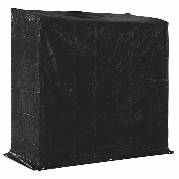 Verzinktes Brennholzregal mit Regenschutz 200cm