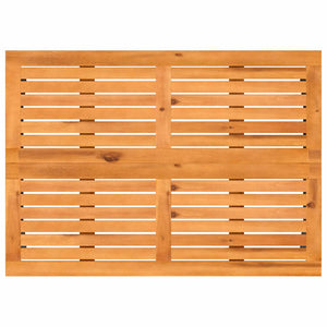 Gartentisch Akazie Poly Rattan 105x75 cm