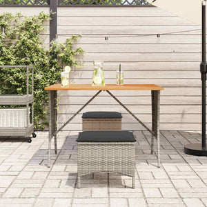 Gartentisch Grau Akazienholz 105x75 cm