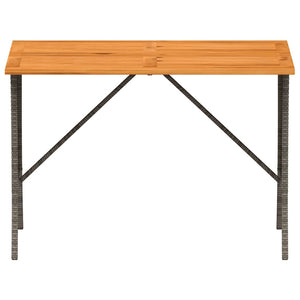 Gartentisch Grau Akazienholz 105x75 cm