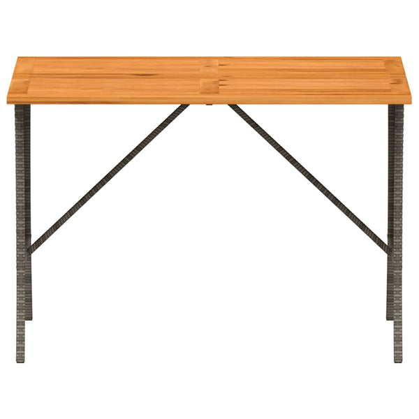 Gartentisch Grau Akazienholz 105x75 cm