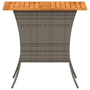 Gartentisch Grau Akazienholz 105x75 cm