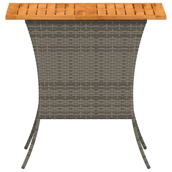 Gartentisch Grau Akazienholz 105x75 cm