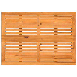 Gartentisch Grau Akazienholz 105x75 cm